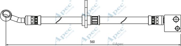 APEC BRAKING Тормозной шланг HOS3989